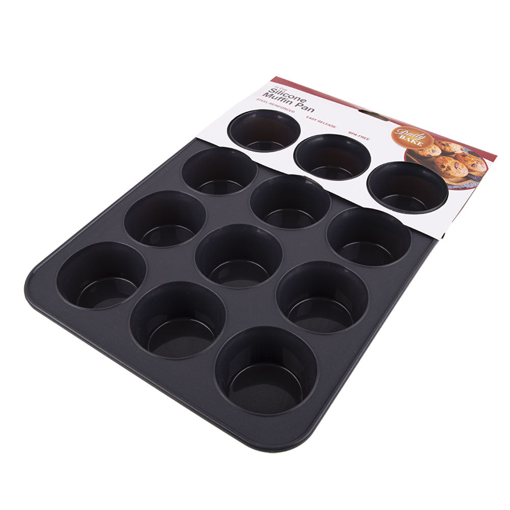 Daglig bage silikone 12-cup muffin pan