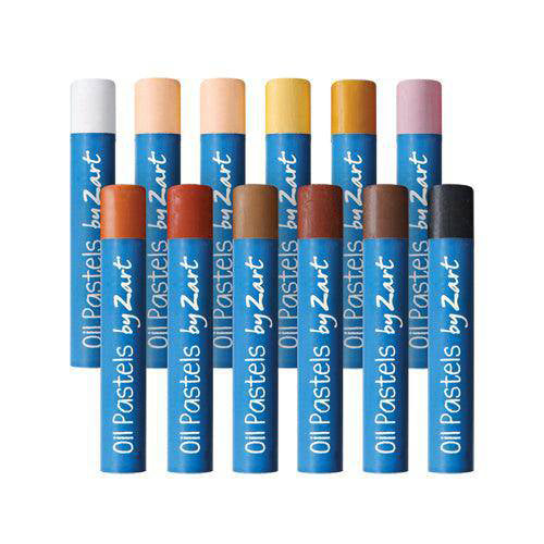 Basics Oil Pastels Skin Tone Colours 12pk