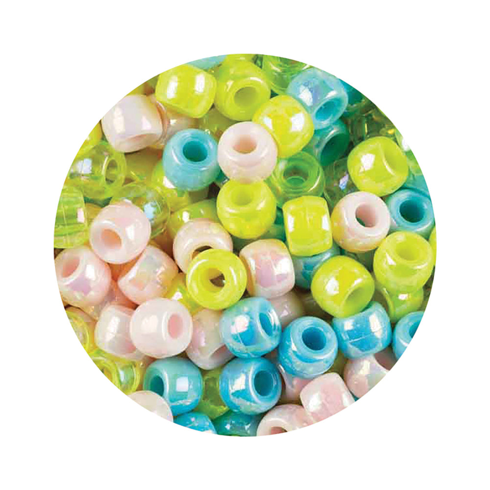 Pearl Colours Pony Beads 1000pcs