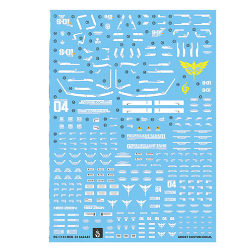 Bandai Real Grade 1/144 Scale Model Decal