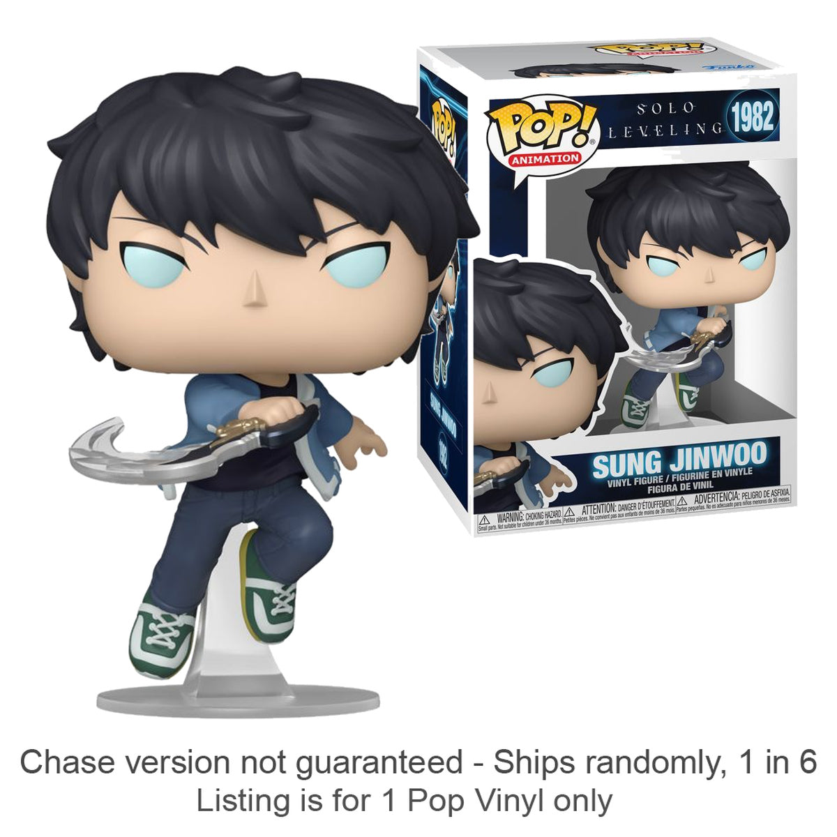 Solo Leveling Sung Jinwoo Pop! Vinyl (Chase Ships 1 in 6)