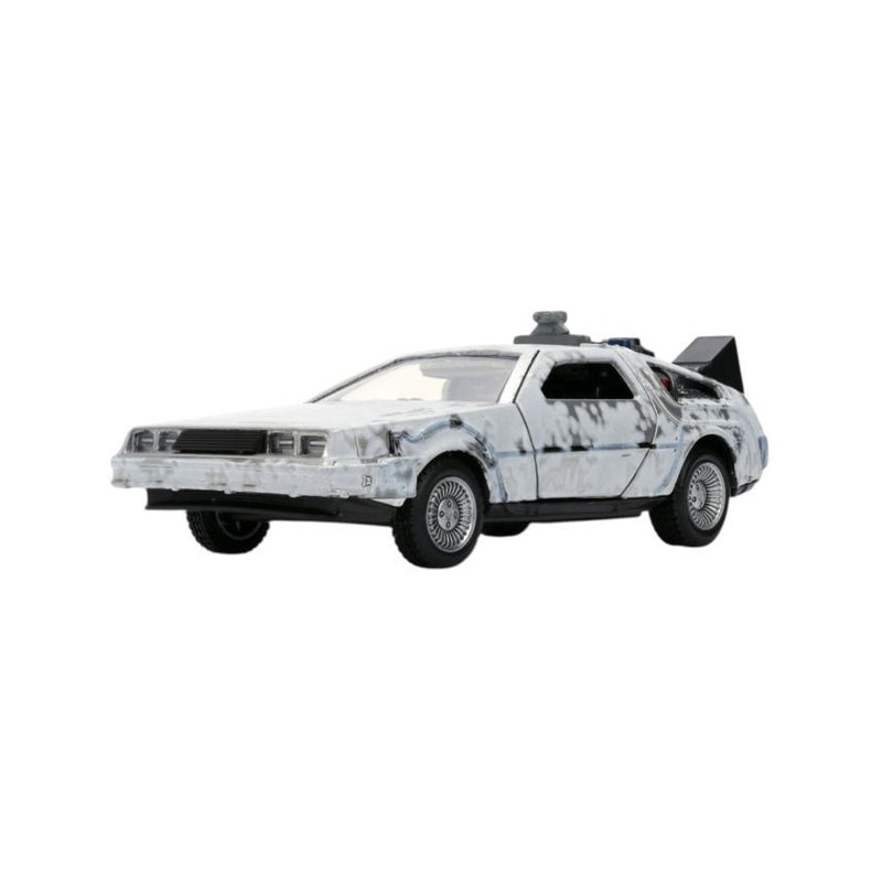 Back to the Future Delorean (Frosted) 1:32 w/ Truck Box SDCC