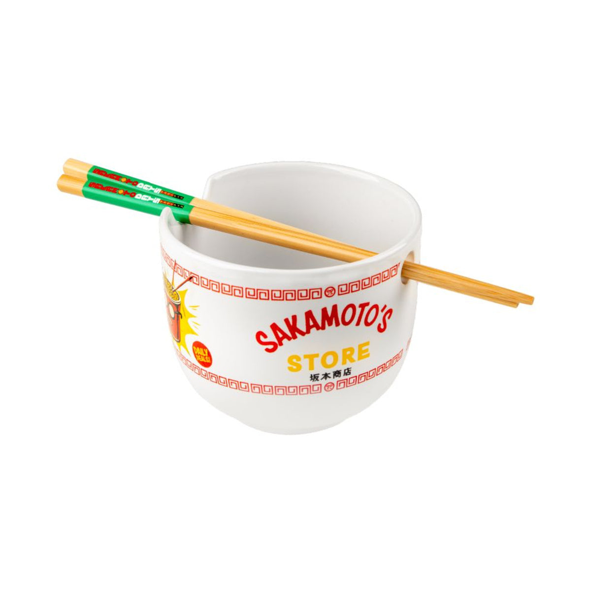 Sakamoto Days Sakamoto's Store Ramen Bowl with Chopsticks