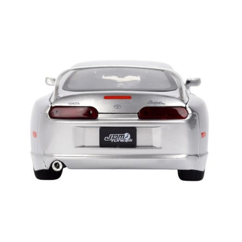 JDM Tuners 1995 Toyota Supra Silver 1:24 Diecast Vehicle
