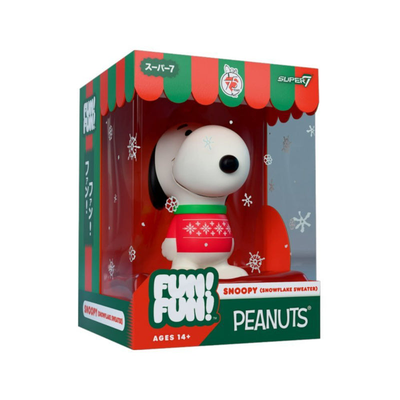 Peanuts Snoopy in Snowflake Sweater Fun! Fun! Figure
