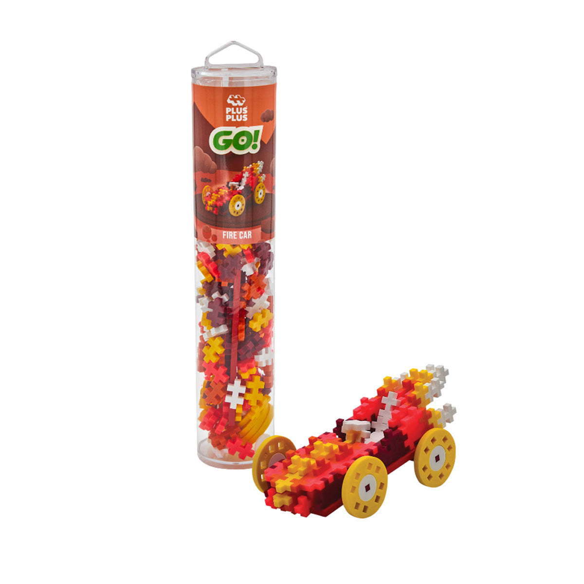 Plus-Plus Colour Cars Building Blocks Tube 200pcs