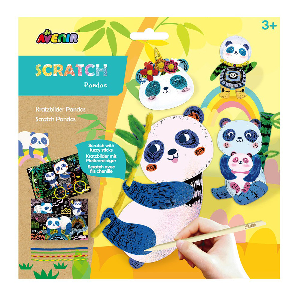Avenir Animal Scratch Art Kit