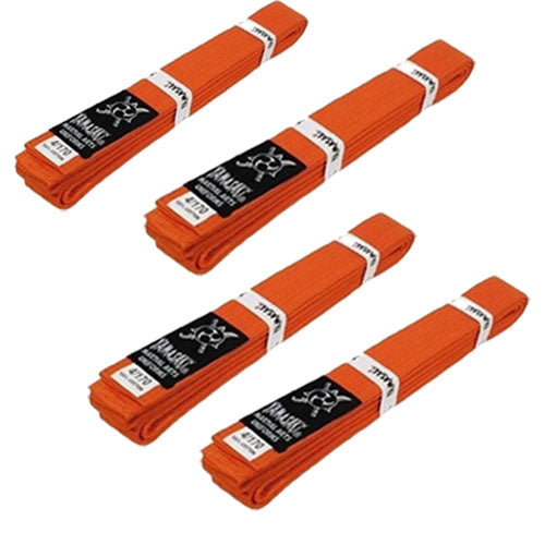 Yamasaki Deluxe Coloured Martial Arts Belts (Orange)