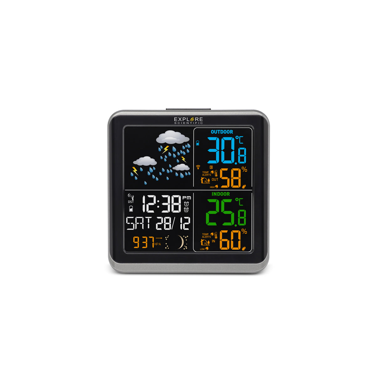 Wide-view Color Weather station