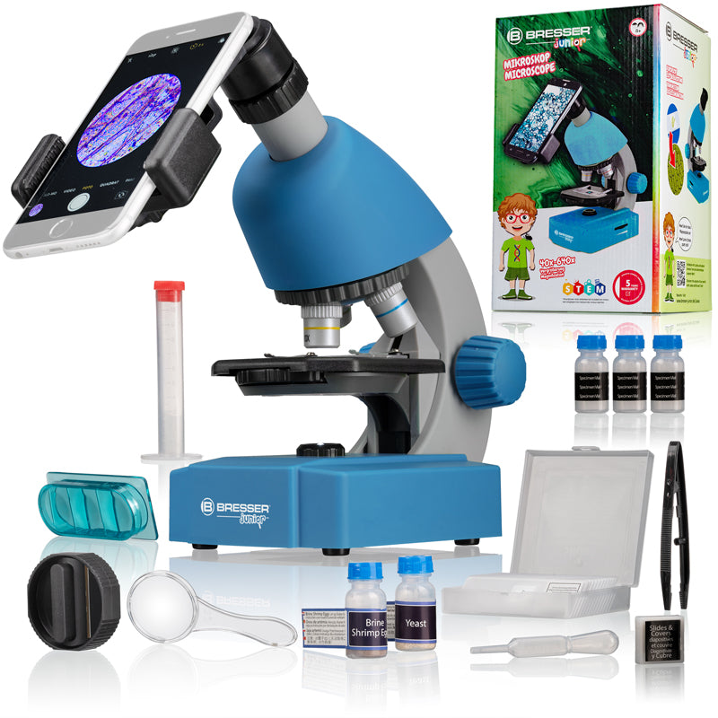 40x-640x Transmission Microscope (Blue )