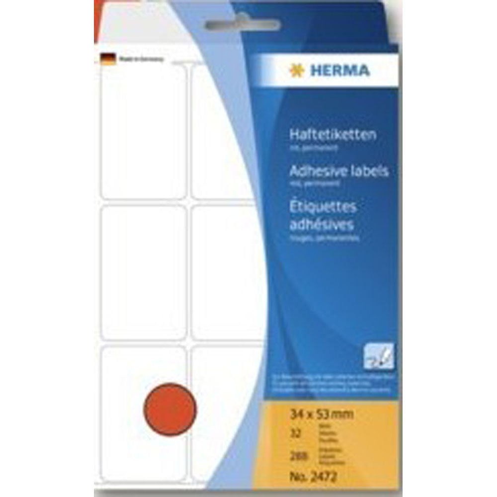 ヘルマ多目的ラベル(赤)