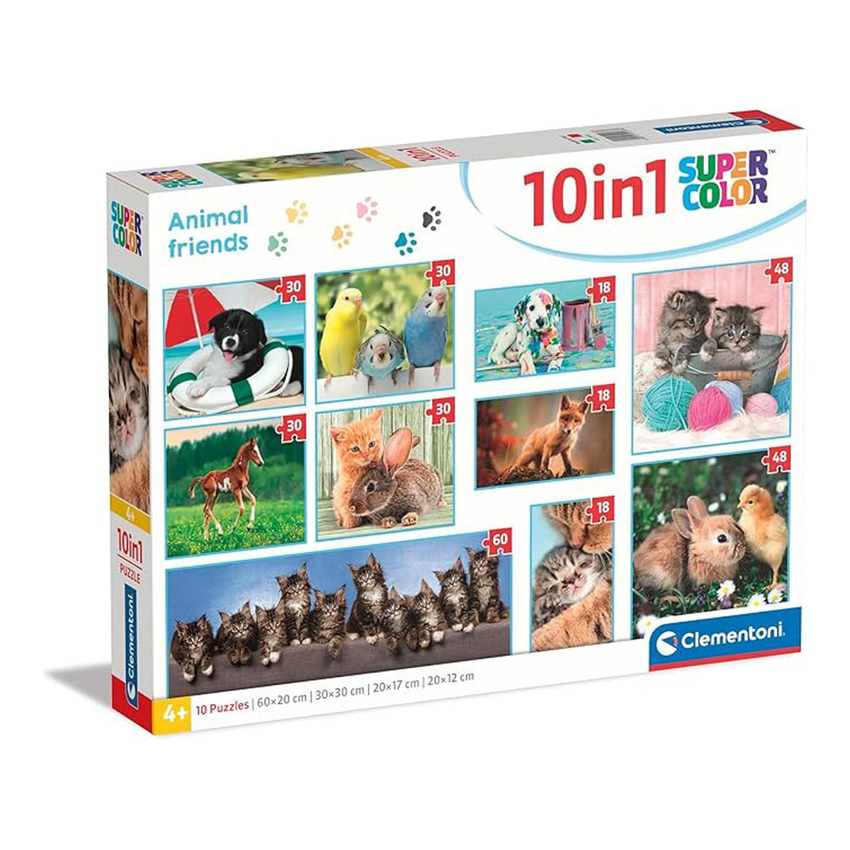 Clementoni 10 in 1 Puzzle Animal Friends