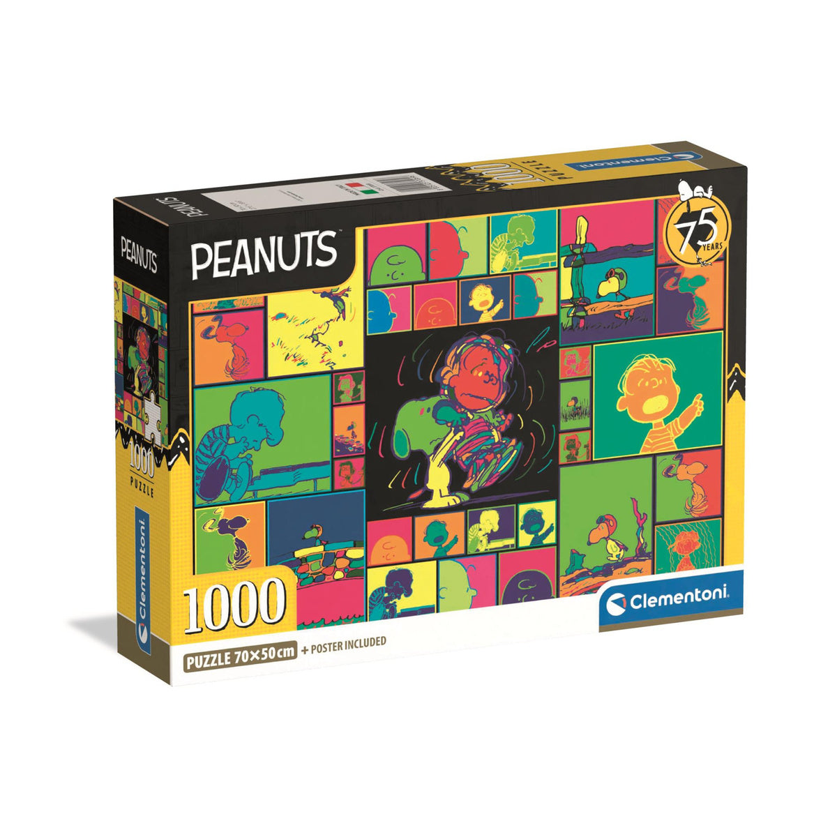 Clementoni Puzzle Peanuts 75 Years Poster Included 1000pcs