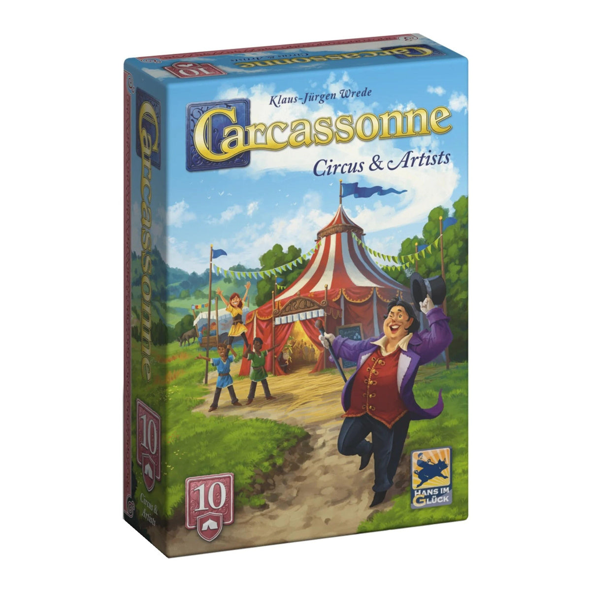 Carcassonne Expansion 10 Circus and Artist (2025 Redesign)