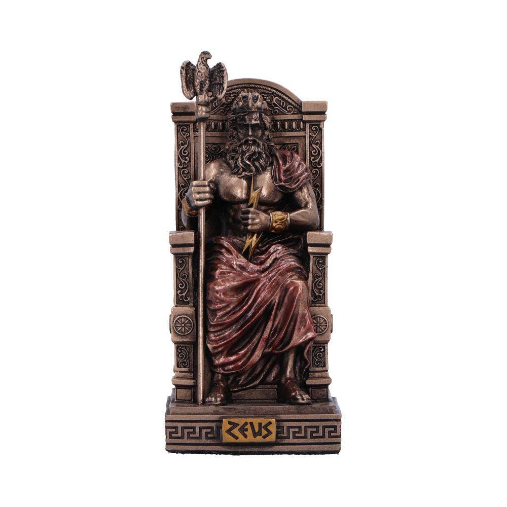 Zeus God of the Sky Bronze Figurine 8.5cm