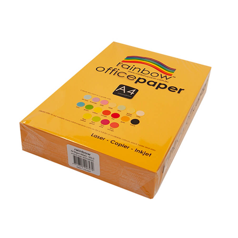 レインボーA4オフィスコピーペーパー(80GSM)