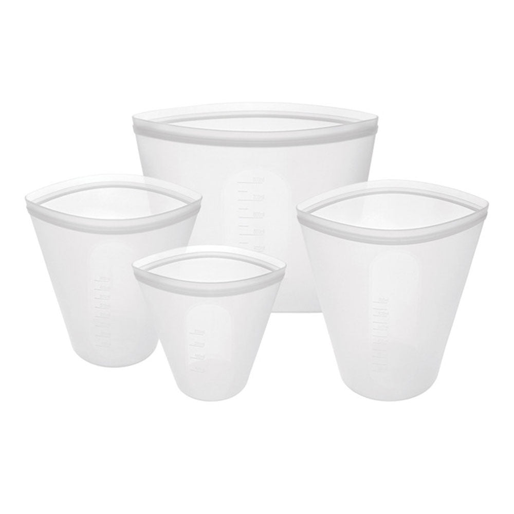 Avanti Pinch & Lock wiederverwendbare weiße Beutel (4er-Set)