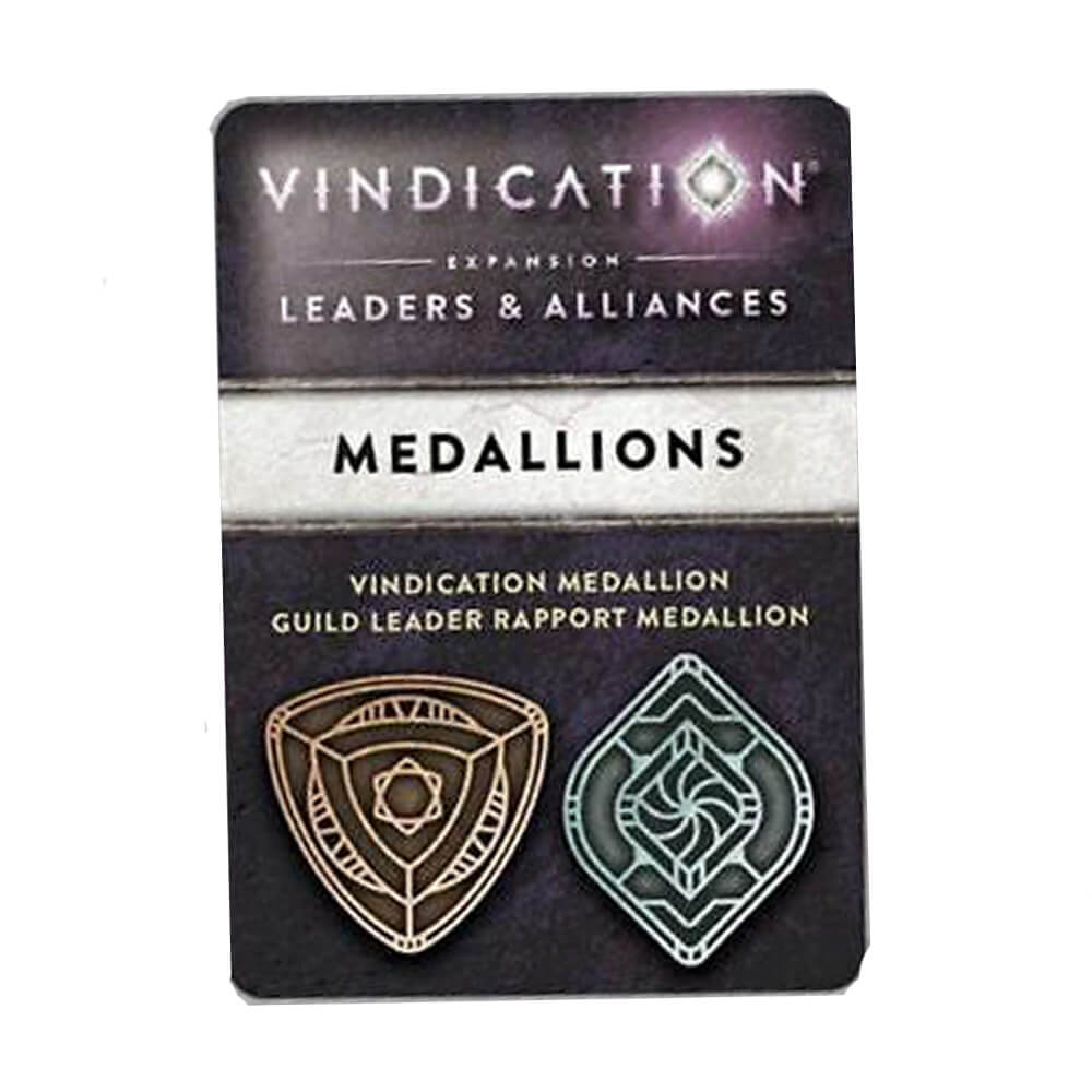 Vindication Metal Threshold Medallions Card Game