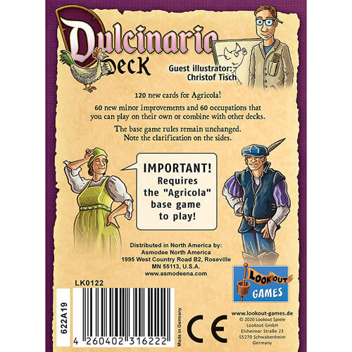 Agricola Dulcinaria Deck Expansion Strategy Game