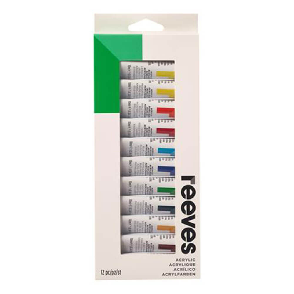 Reeves Farbtuben-Set, 12 ml, Acryl