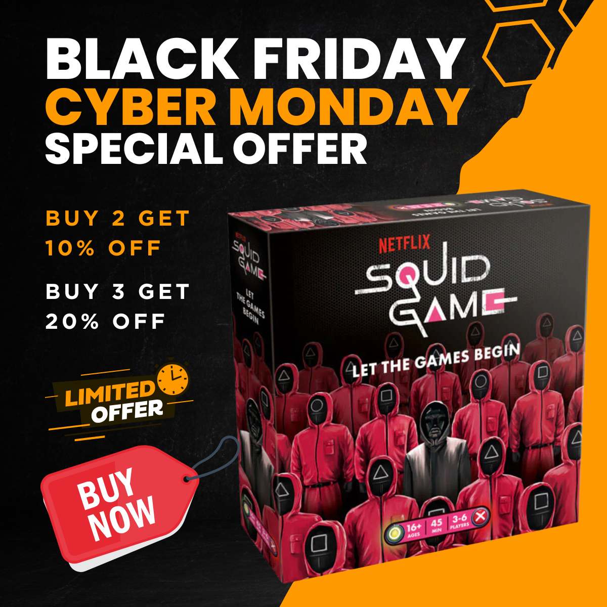 Netflix Squidゲームパーティーゲーム