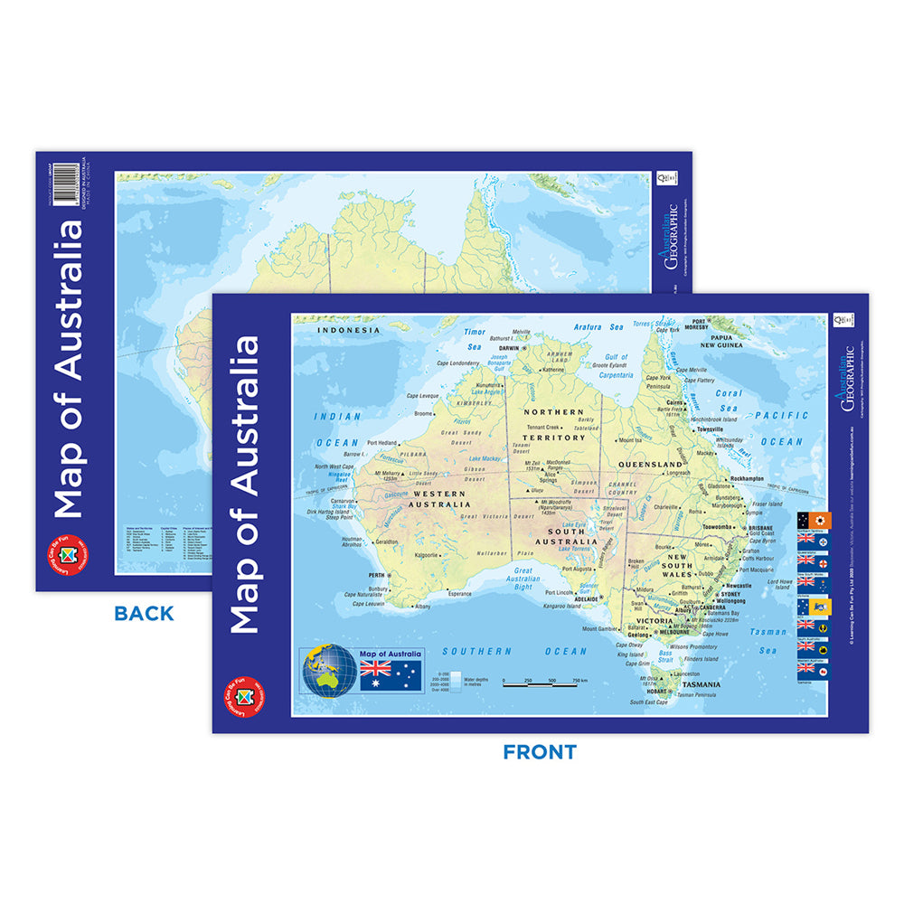 Map of Australia Poster