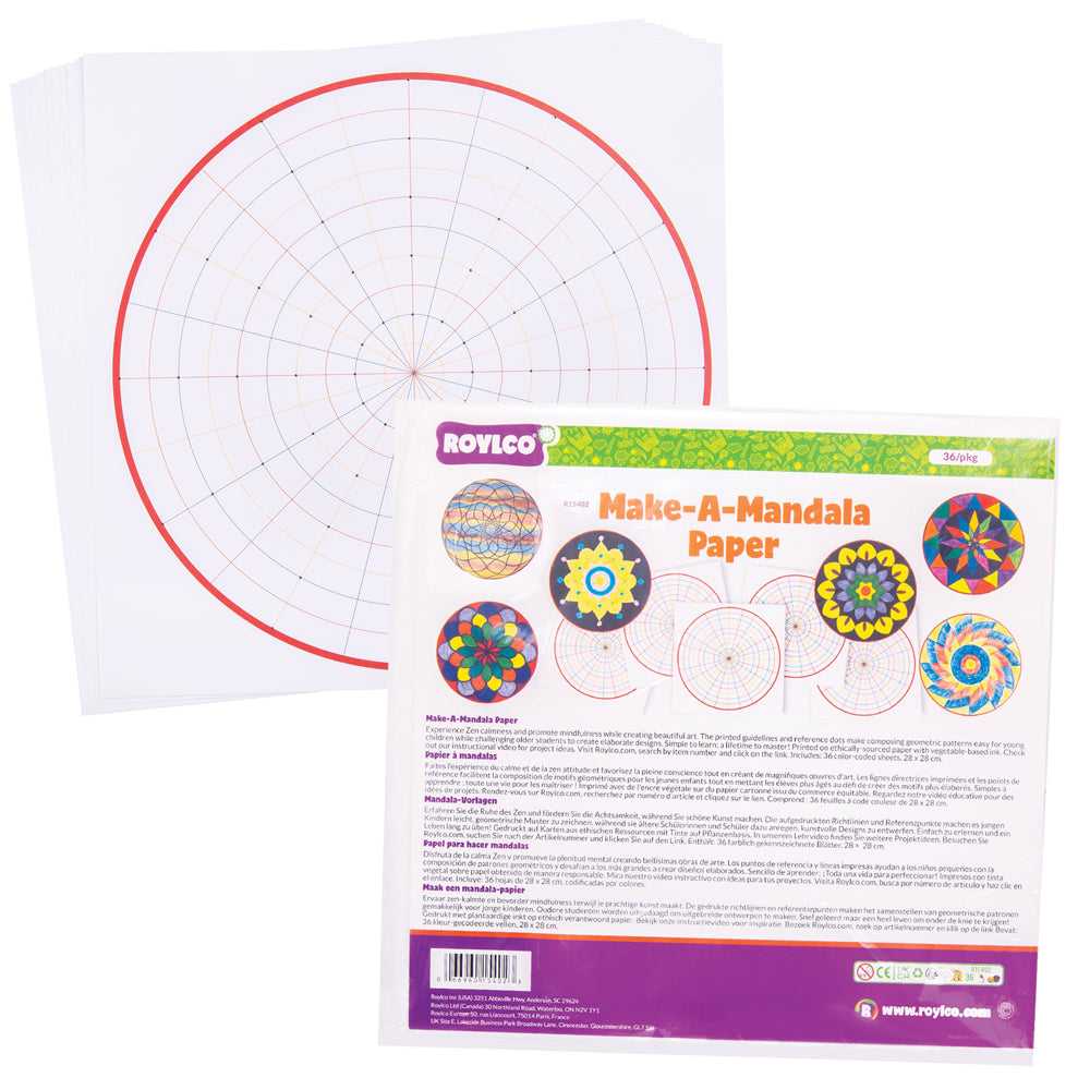 Roylco Make a Mandala Paper (Pack of 36)