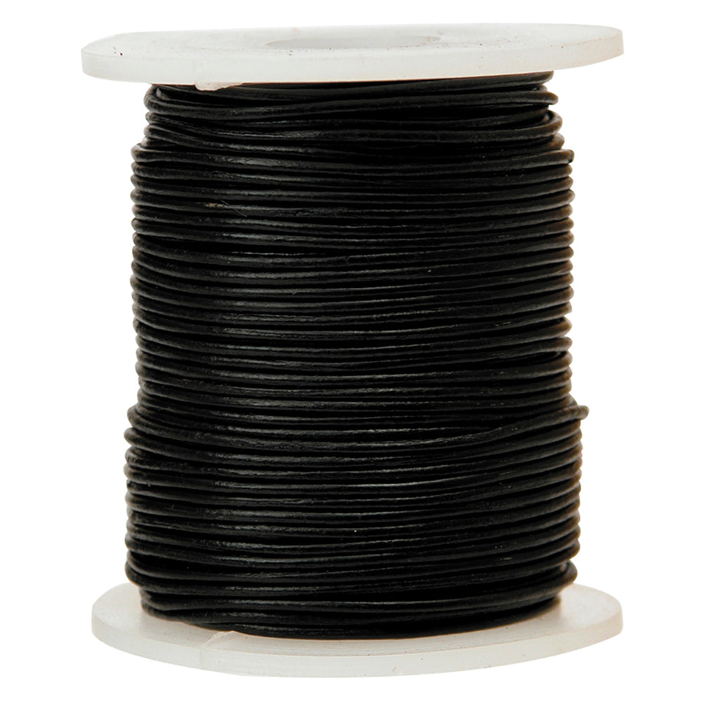 Leather Cord Black (1.5mmx50m)