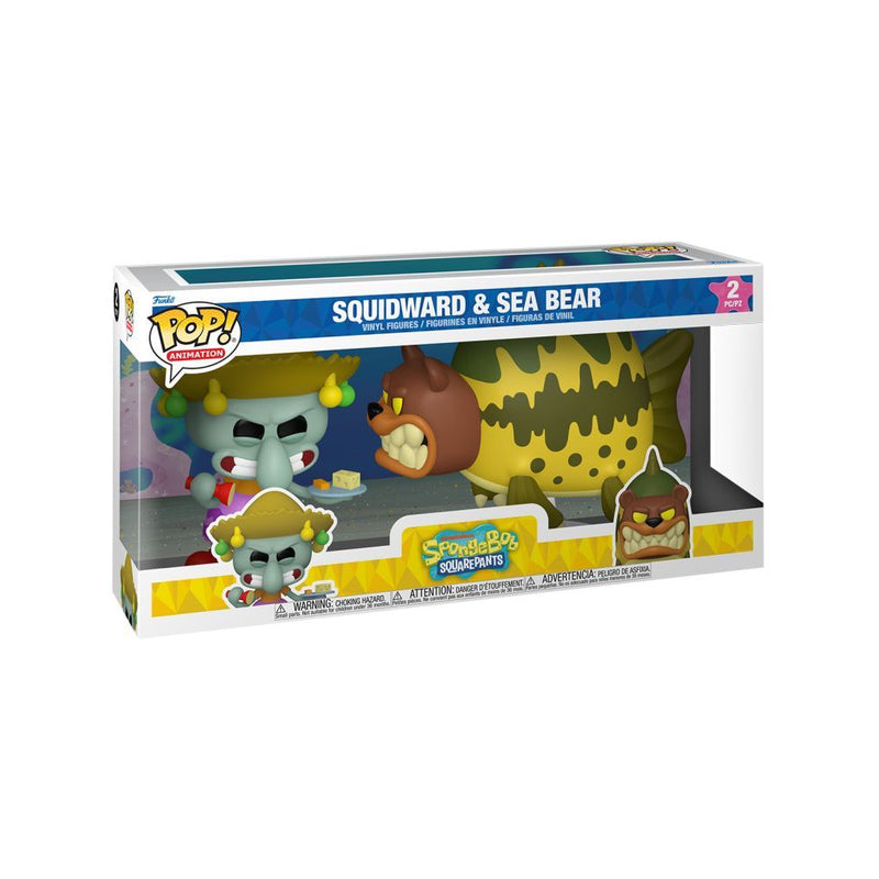 Spongebob Squidward & Sea Bear Pop! Vinyl 2 Pack