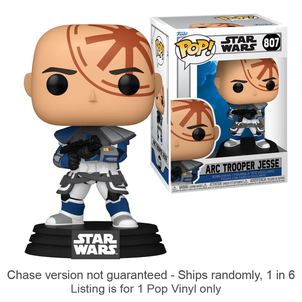 Star Wars: Clone Wars ARC Trooper Jesse Pop! Vinyl (Chase Ships 1 in 6)