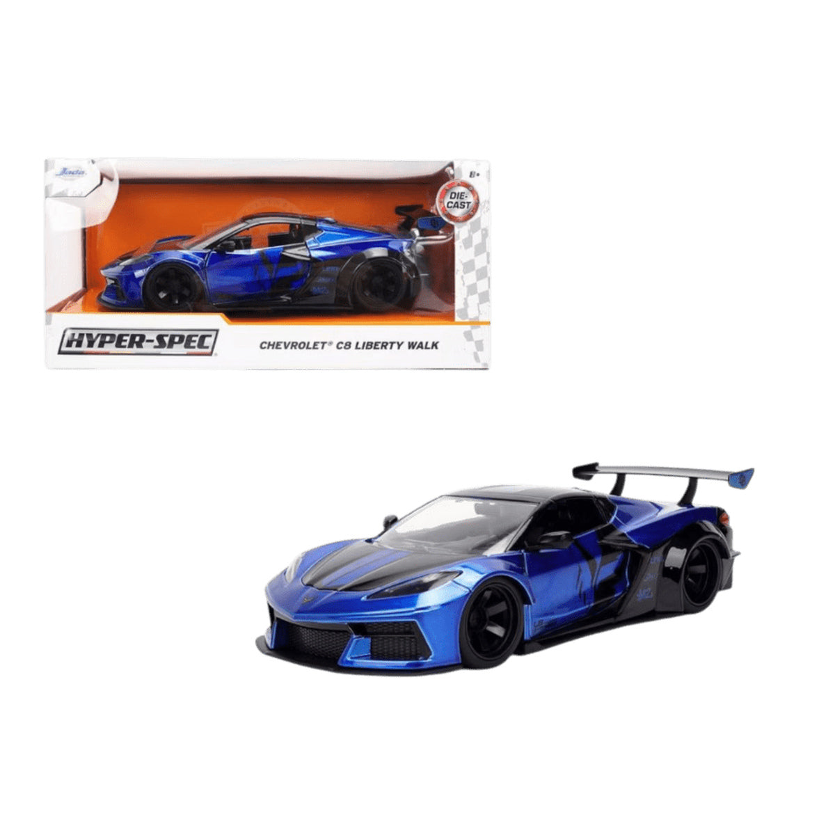 Hyperspec 1:24 2023 Chevy Corvette C8 Liberty Walk Vehicle