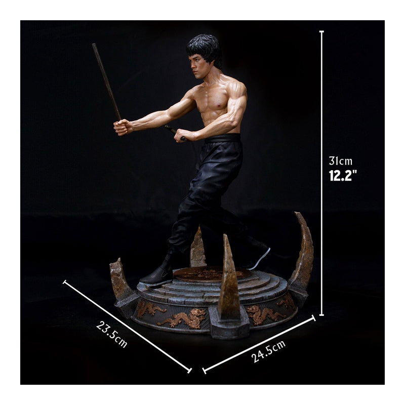 Bruce Lee "Kali Sticks Fight" Deluxe Basement Version 30cm Statue