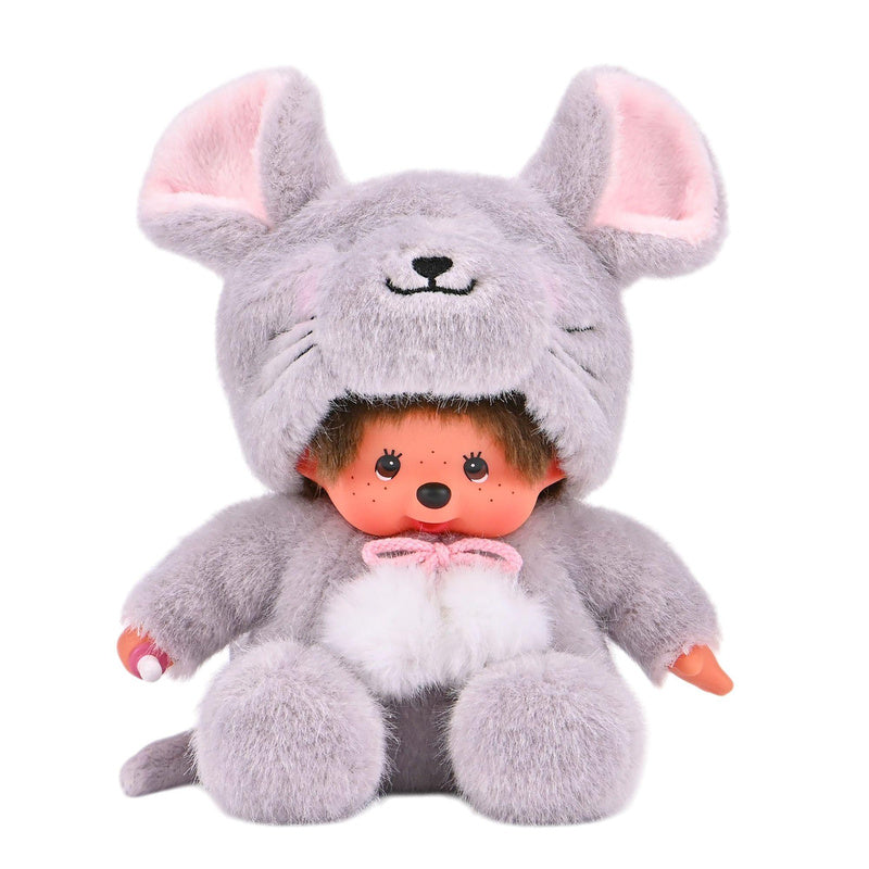 Monchhichi Sitting Mouse (with Animal Box) Plush Toy