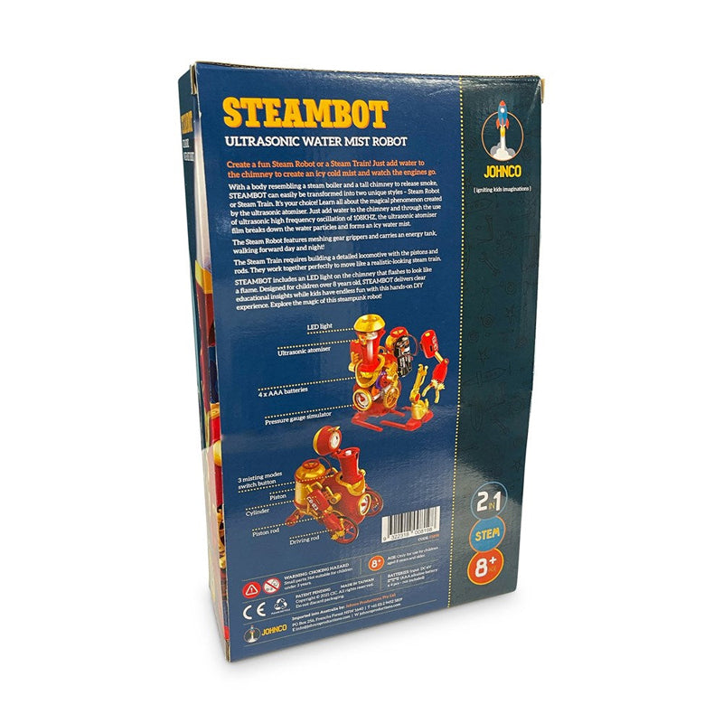 Johnco SteamBot 2-in-1 Ultrasonic Water Mist Robot