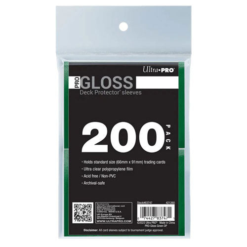 Ultra Pro PRO-Gloss Standard Deck Protector Sleeves 200pcs