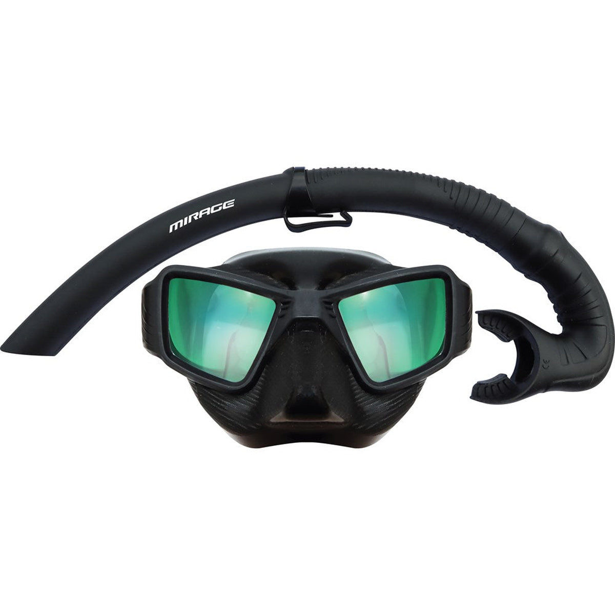 Assassin Adult Silicone Mask & Snorkel Set (Black)