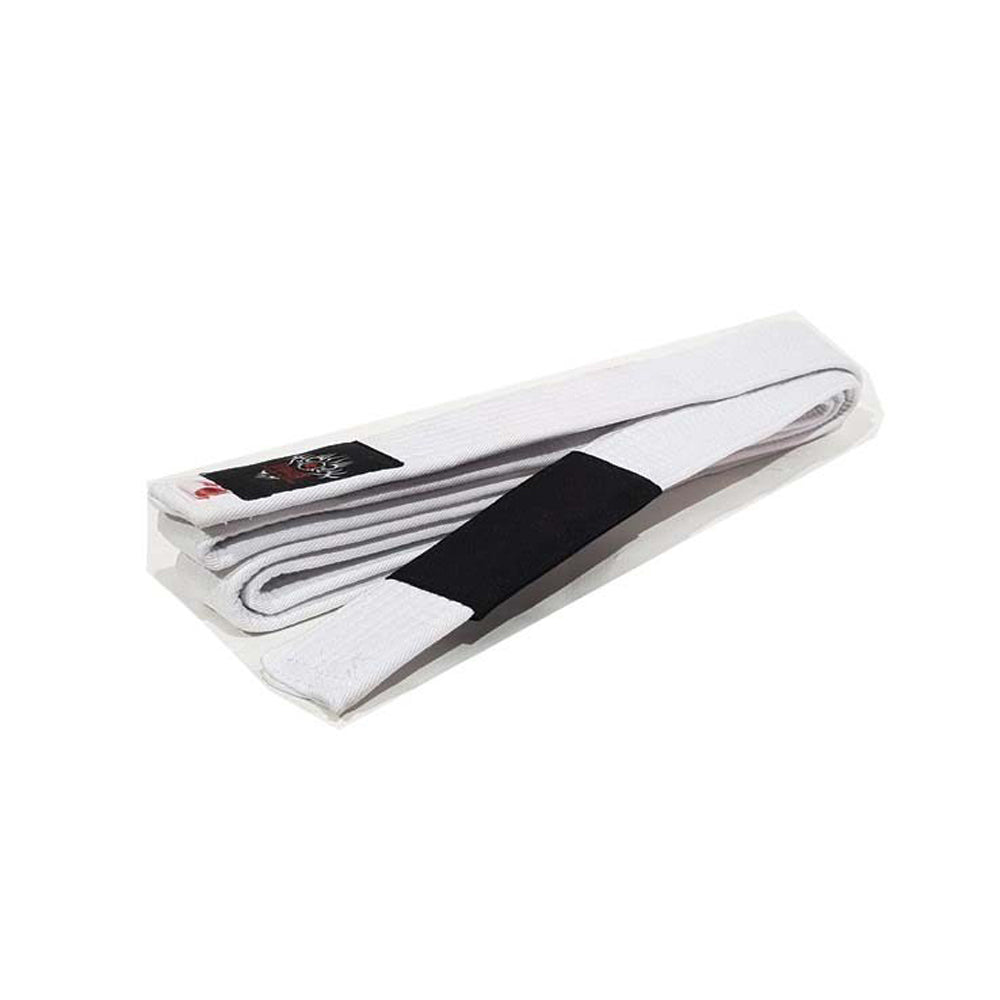 Morgan IBJJf Approved BJJ White Belt with Black Tip
