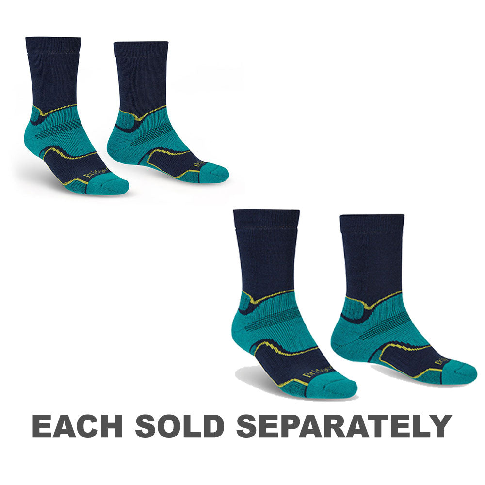 Hike Midweight Performance Socks (Petrol/Navy)