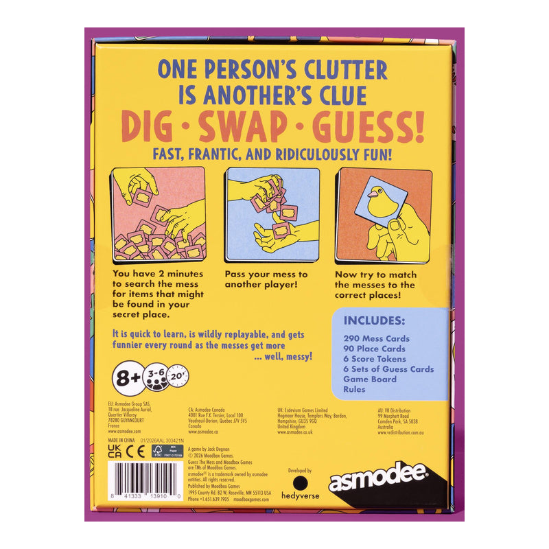 Guess the Mess Party Card Game