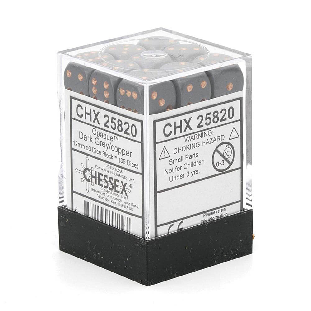 D6ダイス不透明12mm（36個のサイコロ）