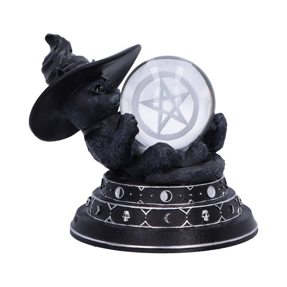 Purrah Fortune Crystal Ball Witch Cat