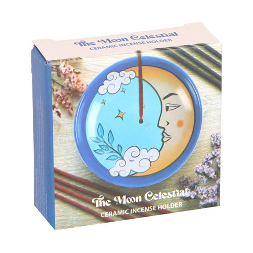 The Moon Celestial Ceramic Incense Holder