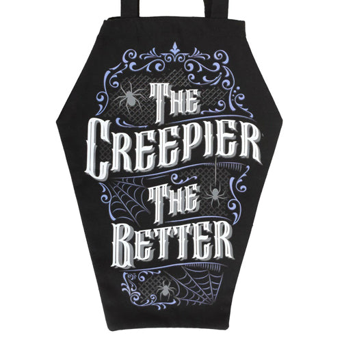 The Creepier The Better Coffin Shaped Cotton Tote Bag