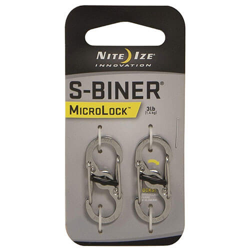 S-Biner MicroLock Stainless Steel (2 Pack)
