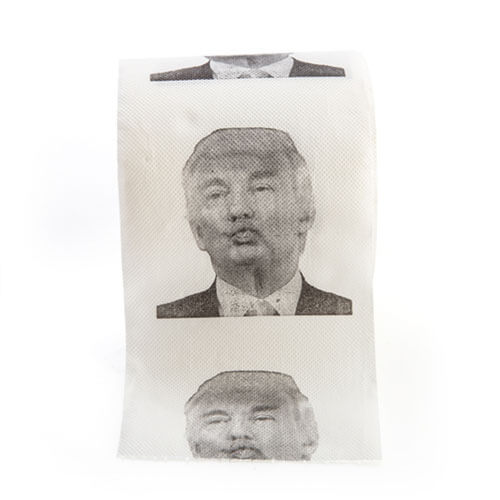 President Donald Trump Dump Toilet Paper