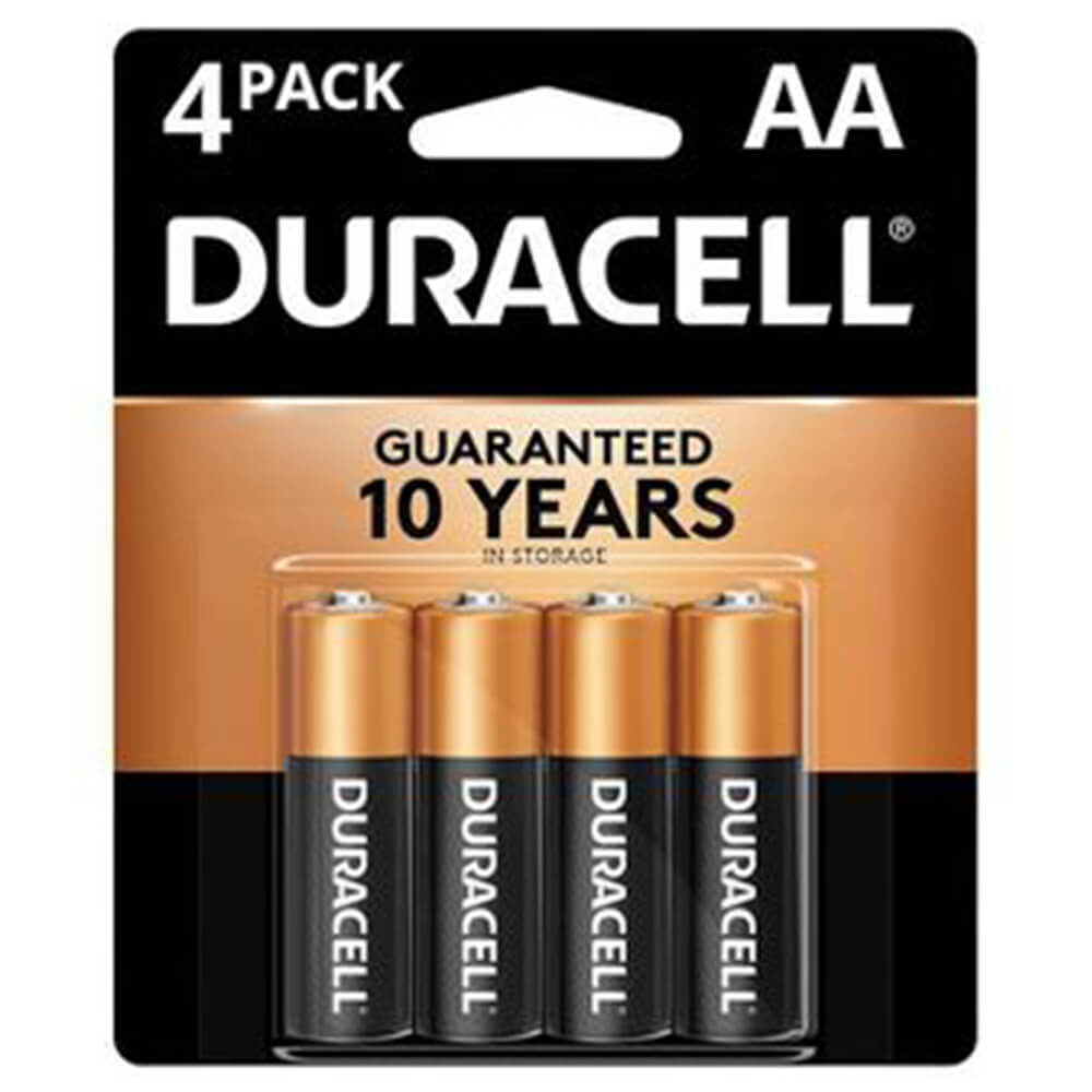 Batteries alcalines Duracell (AA)